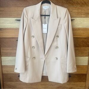 REISS beige blazer size 6